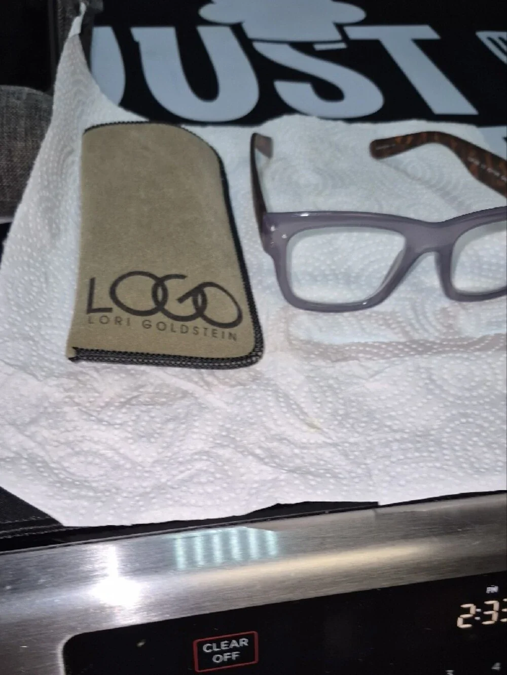 LG Lori Goldstein Lavender Front Tortoiseshell Temple Women’s Glasses